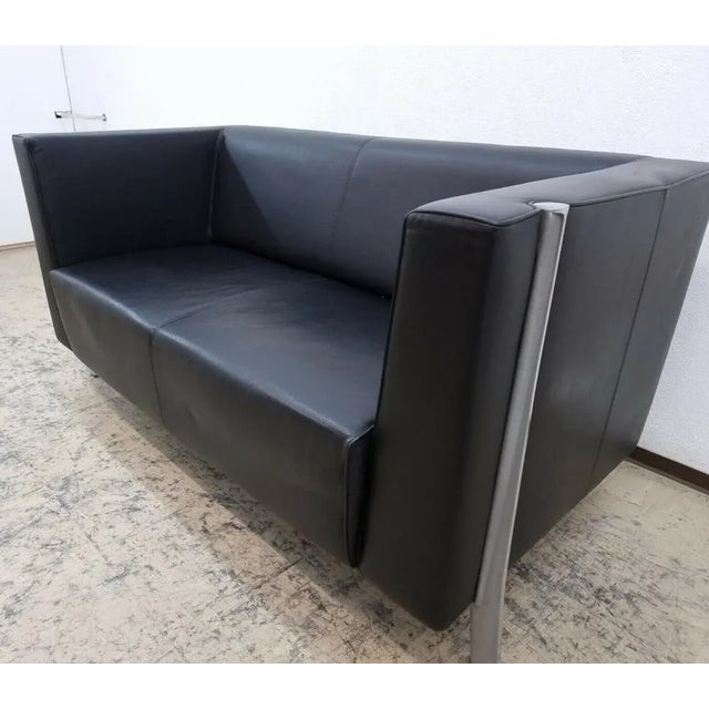 Animal Skin 2-Seater Leather Sofa from Walter Knoll / Wilhelm Knoll For Sale - Image 7 of 12