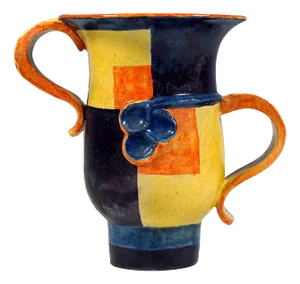 Art Ceramics Expressive Style Vase from Wiener Werkstaette, 1920s