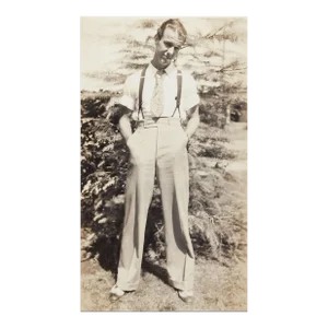 Vintage Snapshot Photograph Handsome Guy Sharp Dresser