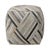 Beautiful soft goat hide pouf ottoman in neutral tones of greys and browns/beiges. Hand stitched details and each is...