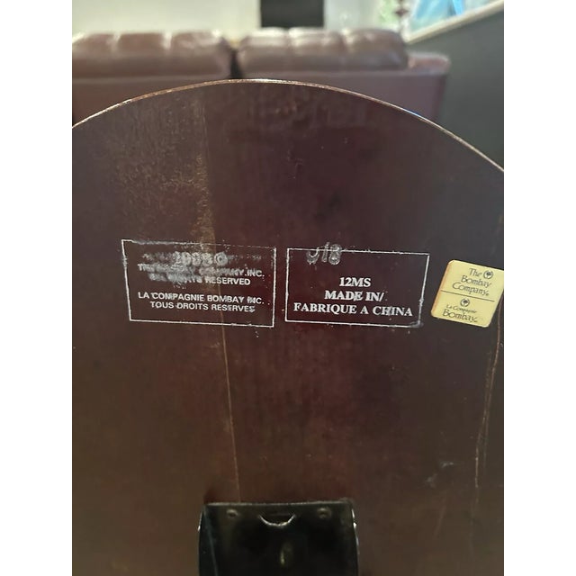 1990s Vintage the Bombay Company Tilt Top Oval End Side Table For Sale In Orlando - Image 6 of 7