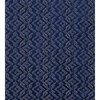 Sample - The House of Scalamandré Echo Velvet Fabric, Midnight Sky For Sale