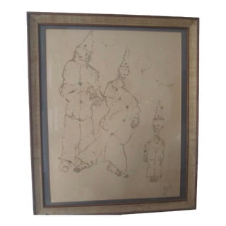 Abstract Painting "Delusional" by Beat Era Artist Frank Koci, San Francisco c.1960 For Sale