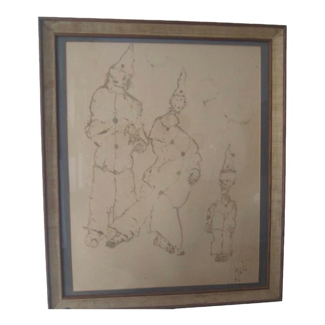 Abstract Painting "Delusional" by Beat Era Artist Frank Koci, San Francisco c.1960 For Sale