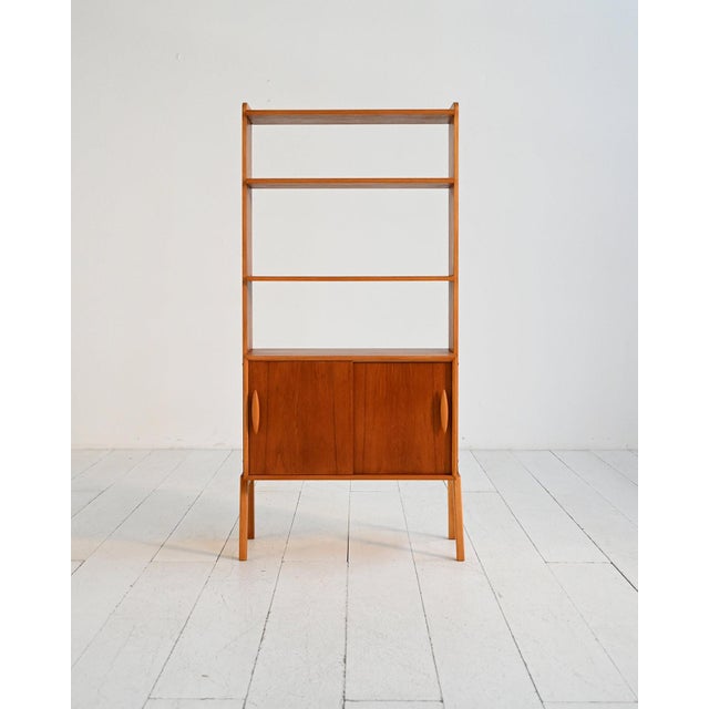 Scandinavian Teak Bookcase, 1960s For Sale - Image 3 of 12