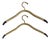 Pair of Vintage Gold-Plated Clothes Hangers, Attributed to Lee Rowan For Sale