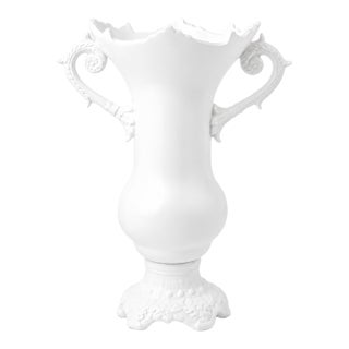Seletti Versailles Fluo White Porcelain Urn Vase by Selab, Italy 2009 For Sale