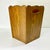Folk Art 1970s Vintage Folk Art Boho Chic Walnut Wood Wastebasket For Sale - Image 3 of 10