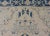 Blue Blue and Ivory Floral Vintage Turkish Oushak Rug With Blossoming Medallion For Sale - Image 8 of 12