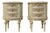 Early 20th Century Louis XVI Style Almond Green Bedside Tables, Set of 2 For Sale