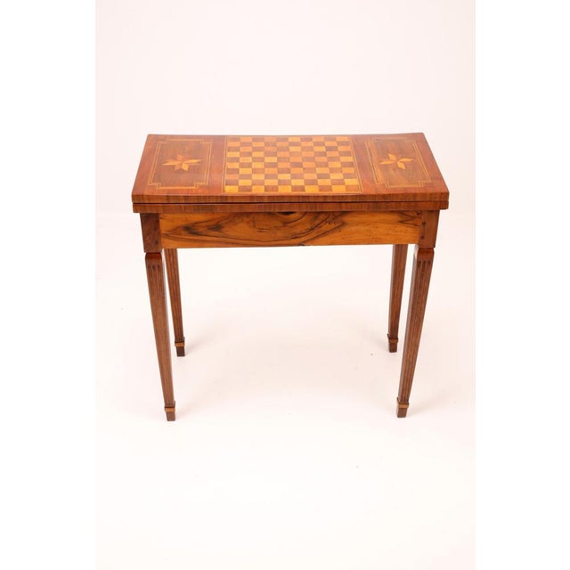 Antique Top Game Table with Inlaid Chessboard, 1860 For Sale - Image 15 of 18