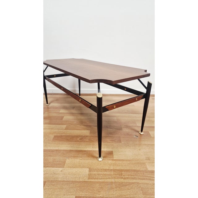 Metal Vintage Coffee Table in the style of Silvio Cavatorta, 1960s For Sale - Image 7 of 11