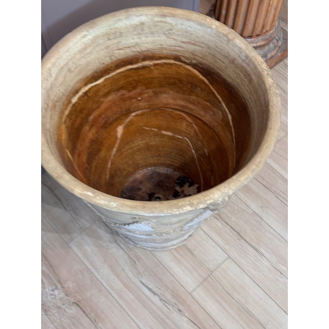 Pair of 19th Century Neapolitan Terracotta Garden Pots With Masks and Swags For Sale - Image 10 of 12