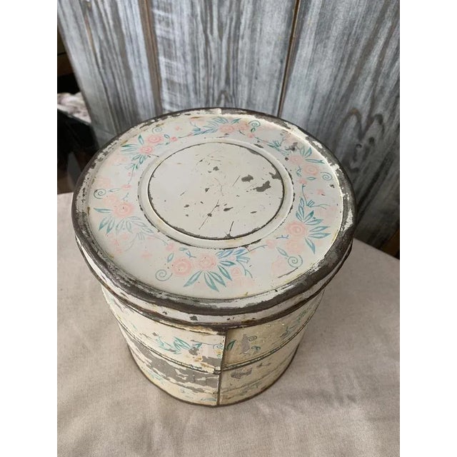 1950s Enamel Flour Container, 1950s For Sale - Image 5 of 6
