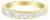 14KT Yellow Gold Diamond Channel Band Ring (1 cttw, H-I Color, SI2-I1 Clarity) For Sale