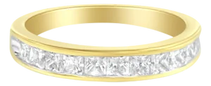 14KT Yellow Gold Diamond Channel Band Ring (1 cttw, H-I Color, SI2-I1 Clarity)