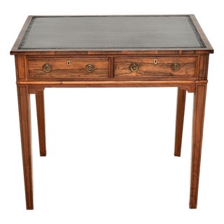 Antique Georgian Inlaid Writing Table, 1800s For Sale