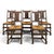 Brown Chairs in the style of Dudouyt, Set of 5 For Sale - Image 8 of 8