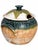 Early 21st Century Signed Studio Pottery Soup Tureen With Teal and Olive Glaze, Marked “01” For Sale - Image 5 of 13