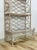 White Vintage Etagere Henry Link Rattan Whitewash Three-Tier Glass Shelves Coastal For Sale - Image 8 of 16