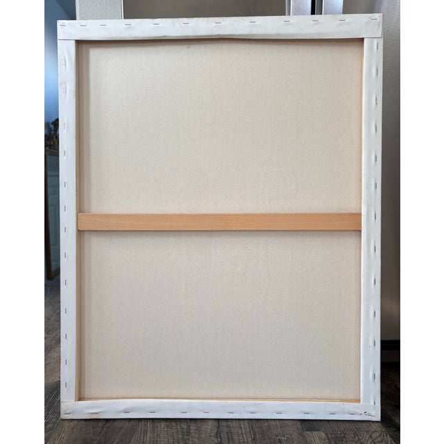 Abstract Collage Painting by Artist Christopher Shoemaker, 30” X 24”, Signed For Sale - Image 9 of 10