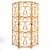Rattan Three-Panel Folding Screen For Sale - Image 4 of 7