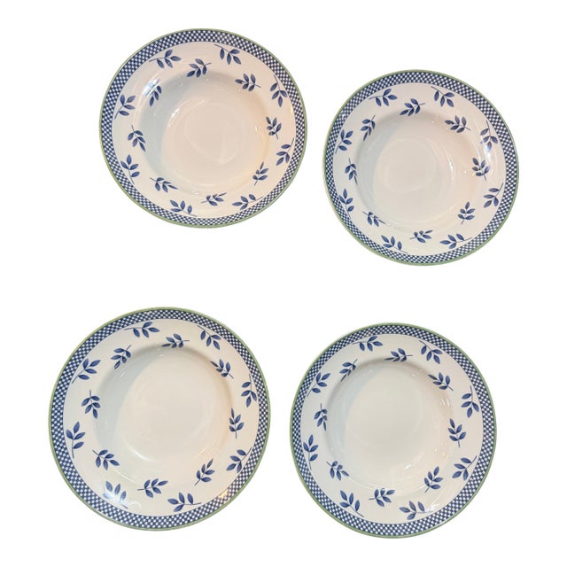 Four Villeroy and Boch Pasta Bowls Switch 3 Pattern For Sale