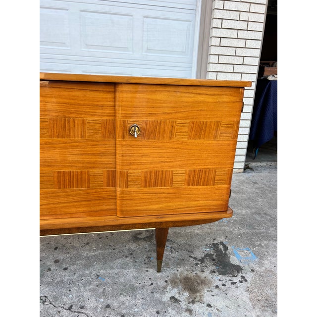 Art Deco French Art Deco 1930's Light Macassar Sideboard For Sale - Image 3 of 12