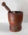 19th Century American Primitive Mortar and Pestle in Old Red Paint For Sale - Image 4 of 14