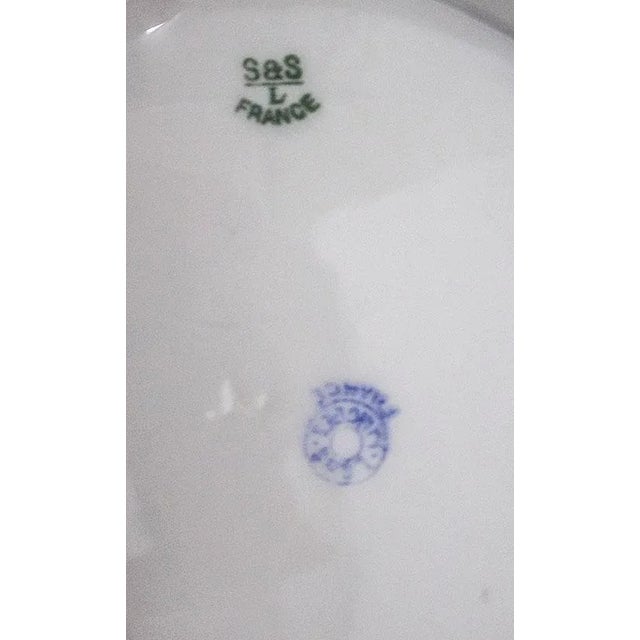 Ceramic Antique S & S Limoges Covered Casserole Dish For Sale - Image 7 of 8