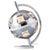 Table Lamp by Oscar Torlasco, 1970s. Chromed Metal, Cut Glass. Produced by LUMI. Cm. 47.3 h. Good general condition,...