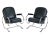 Set of Curved Steel Tube Lounge Chairs, 1950s For Sale - Image 4 of 8