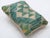 Tribal Arteverk Handwoven Afghan Kilim Lumbar Pillow — Green & Beige Diamond Lattice For Sale - Image 3 of 3