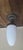 Vintage Art Deco Milk Glass Globe Flush Mount Ceiling Light Hallway Entry Fixture For Sale - Image 10 of 11