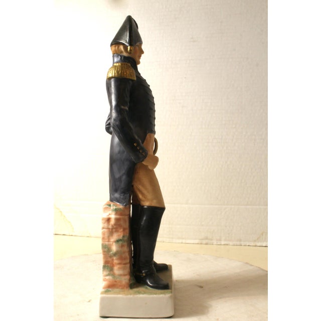 Vintage Sadek 1814 U S Army General Staff Officer Figurine Hand-Painted Porcelain For Sale - Image 10 of 15