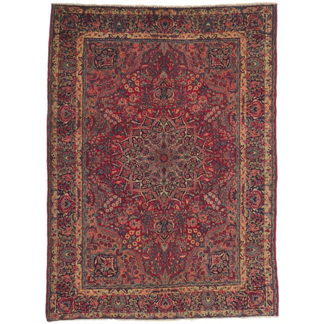 Early 20th Century Antique Persian Tabriz Rug, 04'08 X 06'03 For Sale - Image 10 of 10