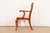 Henkel Harris Queen Anne Solid Cherry Wood Armchair or Dining Captain Chair For Sale - Image 9 of 11