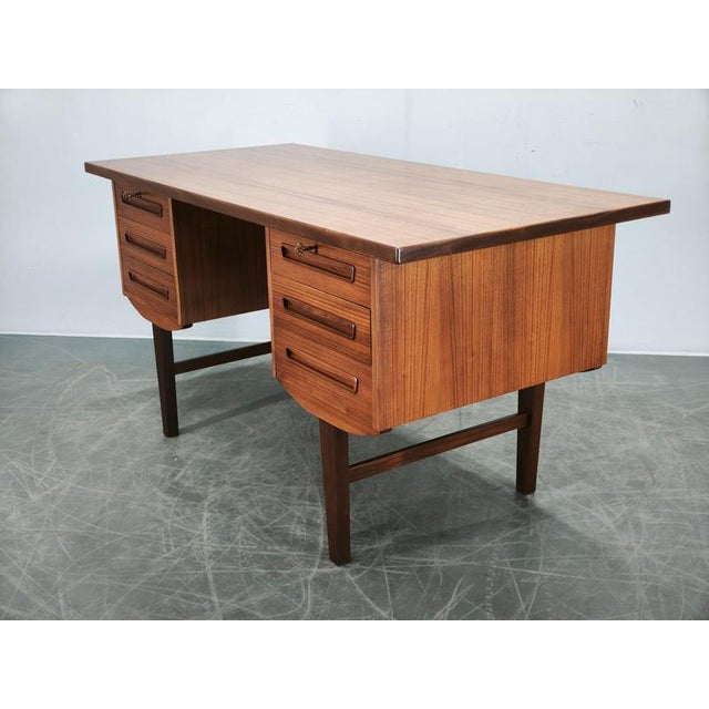 Danish Modern Teak Executive Desk by J. Svenstrup for A.P. Møbler, 1960s For Sale - Image 16 of 18