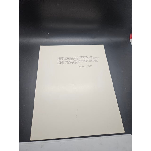 Mid-Century Modern 8x10 Autographed/Framed Photo of Former Nasa Astronaut Jack R. Lousma, W/Provenance For Sale - Image 3 of 4