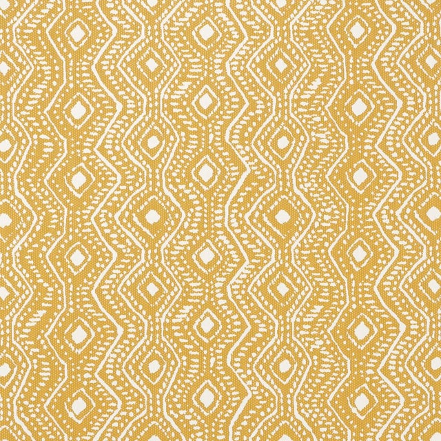 Contemporary SAMPLE - Schumacher Colma Indoor/Outdoor Fabric In Marigold For Sale - Image 3 of 4