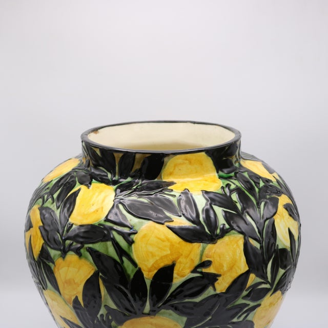 Lemons Art Deco Period Ceramic Vase Max Laeuger Germany 1921 For Sale - Image 9 of 18