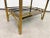 Hollywood Regency Postmodern Brass and Black Glass 2-Tier Coffee Table, 1960s For Sale - Image 4 of 10