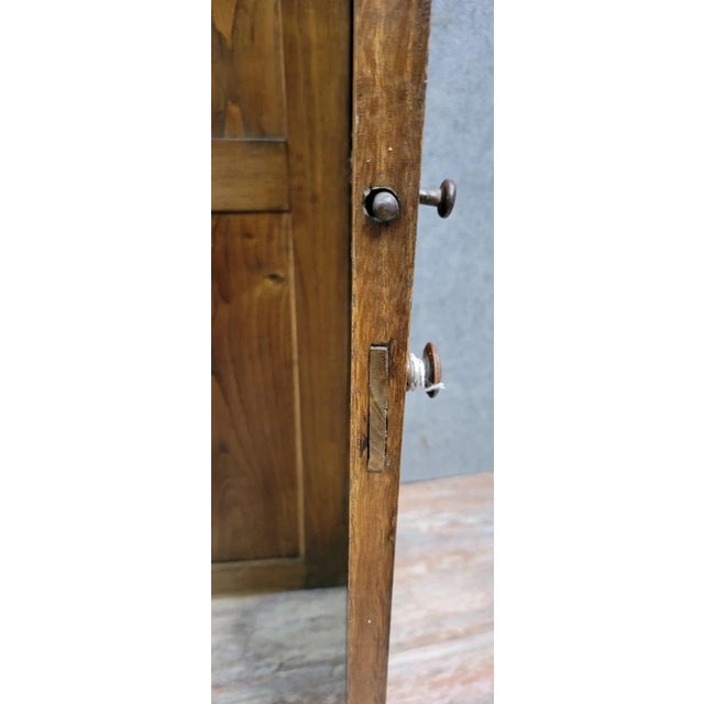 Gothic Military Campaign Confessional in Oak, 1800 For Sale - Image 5 of 14