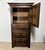 1920s Early 20th Century Spanish Renaissance Style Walnut Cabinet with Geometric Carve For Sale - Image 5 of 14