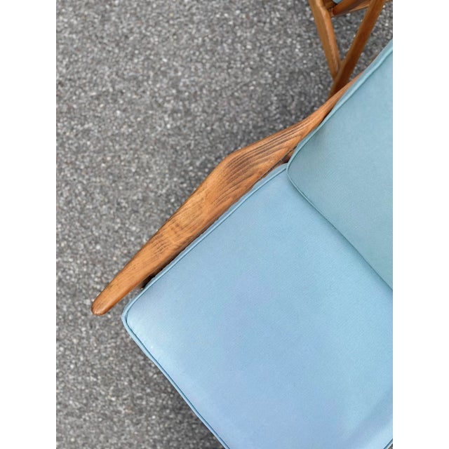 Pair of Rail-Back Lounge Chairs in the Style of Viko Baumritter For Sale - Image 12 of 13