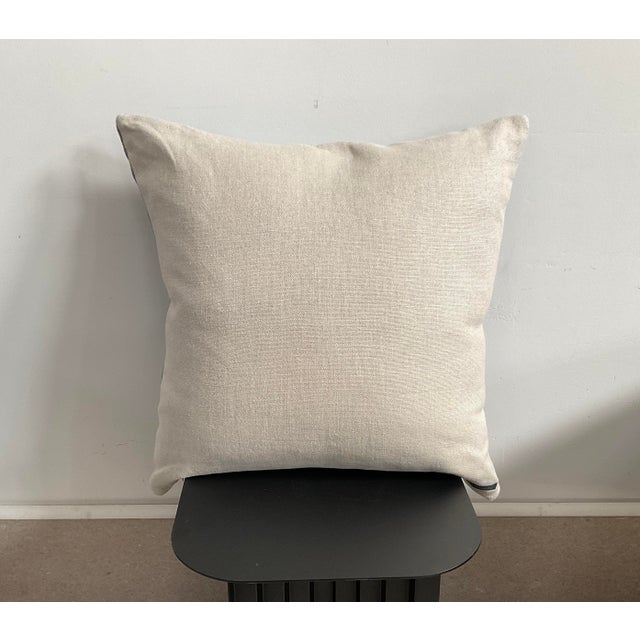 Ryan Studio Blue and White Waves Pillow For Sale - Image 4 of 9