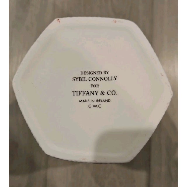 A rare and elegant vintage decorative vase designed by renowned Irish fashion designer Sybil Connolly for Tiffany & Co....