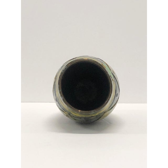 Vintage 1960s Italian Pottery Vase For Sale - Image 4 of 4