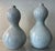 Vintage Japanese Raku Crackle Glaze Studio Art Pottery Showa Period Gourd Shape Vases - A Pair For Sale - Image 17 of 17