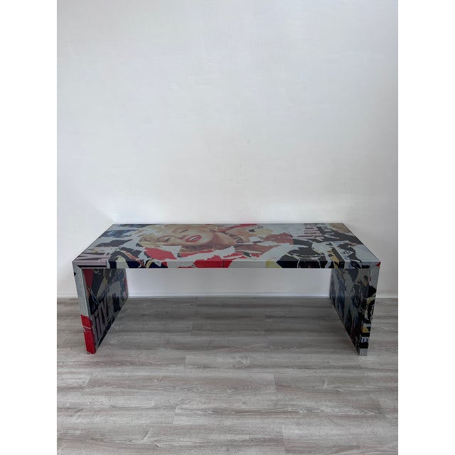 Desk by Mimmo Rotella and Marco Ferreri, 2000s For Sale - Image 4 of 12